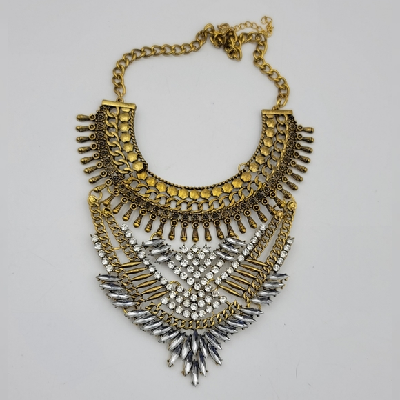 Fashion statement gold and rhinestone Bible necklace - Picture 6 of 6